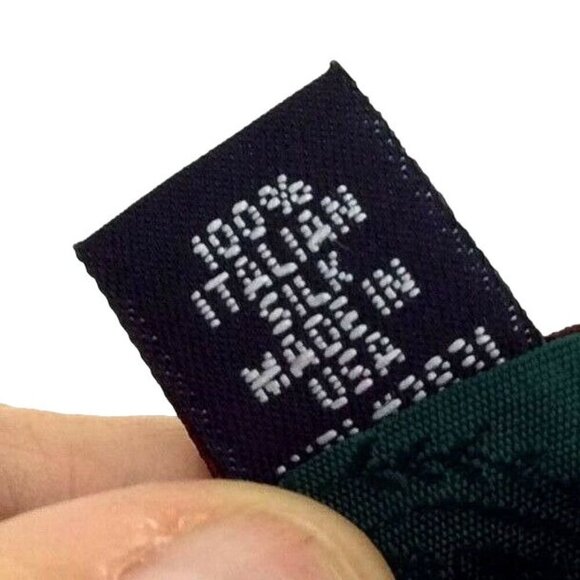 Tommy Hilfiger Mens Silk Geometric Tie Yellow Blue Red 60x4 Classic Made In USA - Picture 5 of 8